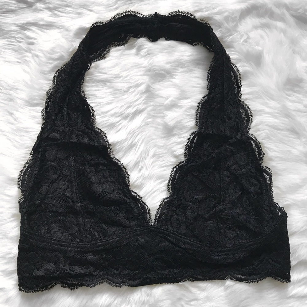 >>LAST<< Sasha Lace Halter Bralette - Taupe - Picture 8 of 8